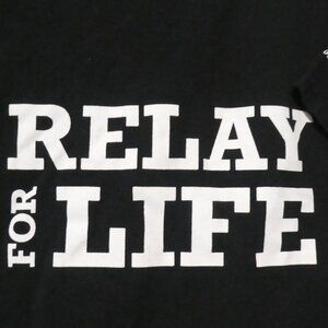 Black Relay For Life Short Sleeve Tee / T-Shirt | xl - extra large